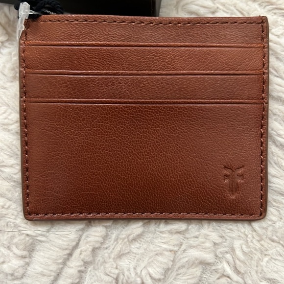 Frye leather card case wallet in cognac New - Picture 7 of 16